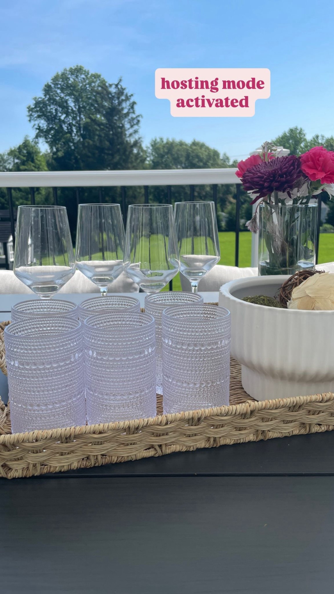 strict no glass policy on the deck! these fool everyone but they’re both made of a shatter + scratch-resistant tritan plastic material! safe + chic - our fave combo! 👯‍♀️🍹

outdoor glassware//hosting must have//summer bbq//glass free drinkware//deck safe cups

#LTKSeasonal #LTKParties #LTKHome