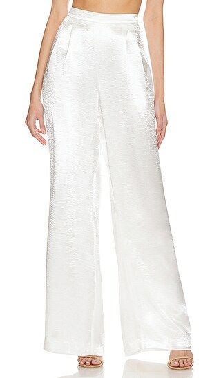 Alissa Pant in Metallic White | Revolve Clothing (Global)