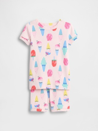 Baby & Toddler Organic Brushed Cotton Ice Cream PJ Short Set | Gap (US)