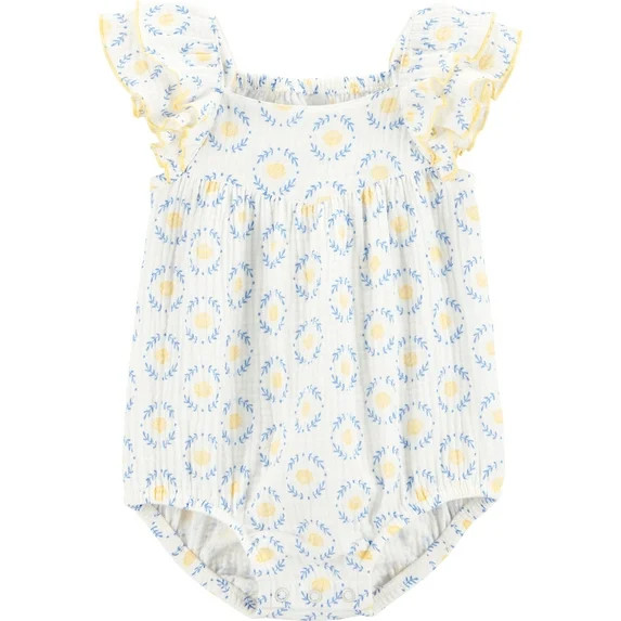 Carter's Child of Mine Baby Girl Bubble Romper, Sizes 0/3-24 Months | Walmart (US)