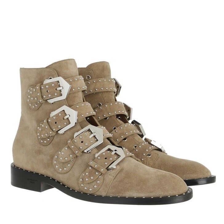 Givenchy Buckled Ankle Boots Suede Pumice Beige in beige | fashionette | Fashionette (DE)