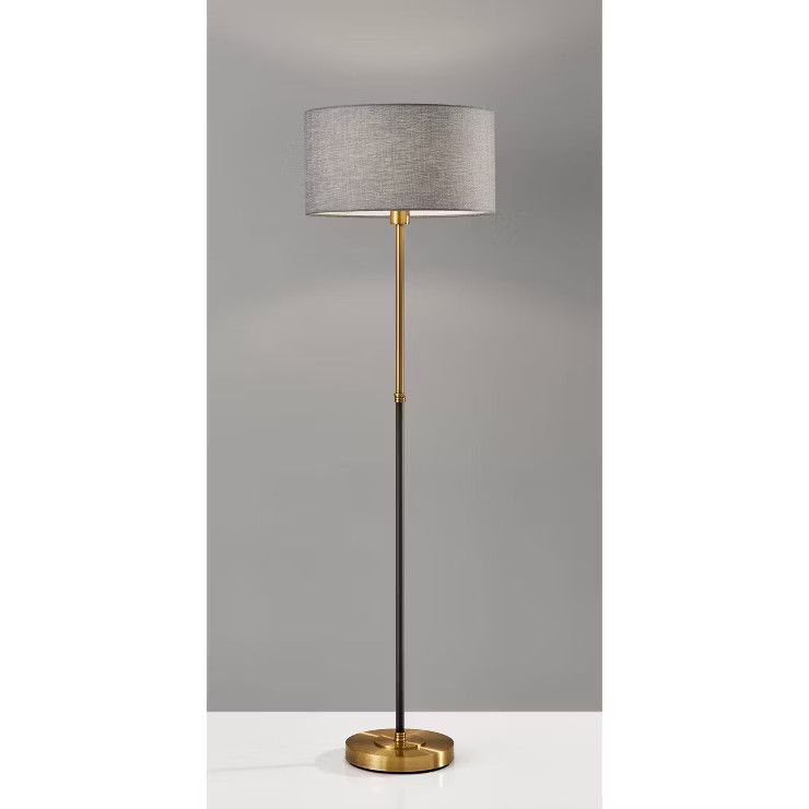 59" 3-way Bergen Floor Lamp Black - Adesso | Target
