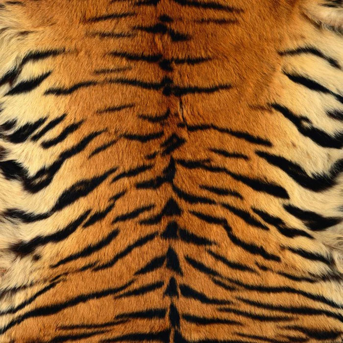 Faux Siberian Tiger Skin Design Throw Pillow | Society6
