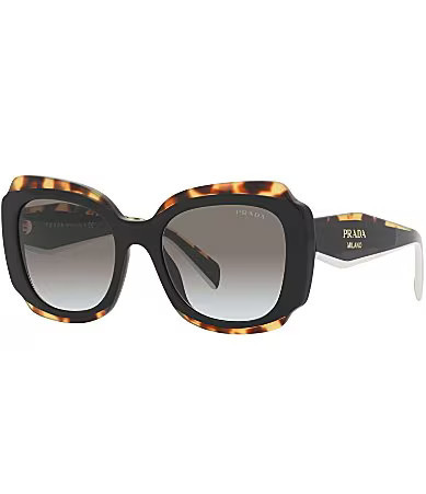 Prada Women's PR 16YS 52mm Butterfly Sunglasses - Black/Havana | Dillard's