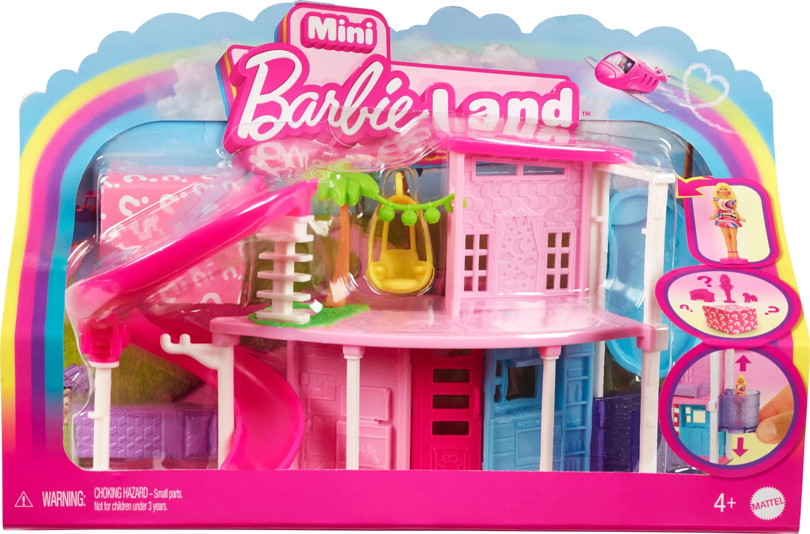 Barbie Mini BarbieLand Doll House Playsets with 1.5-Inch Doll, Furniture & Accessories (Styles Ma... | Walmart (US)
