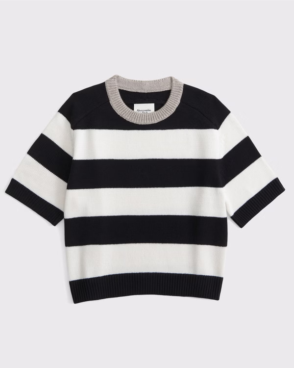 The A&F Madeline Crew Sweater Tee | Abercrombie & Fitch (US)