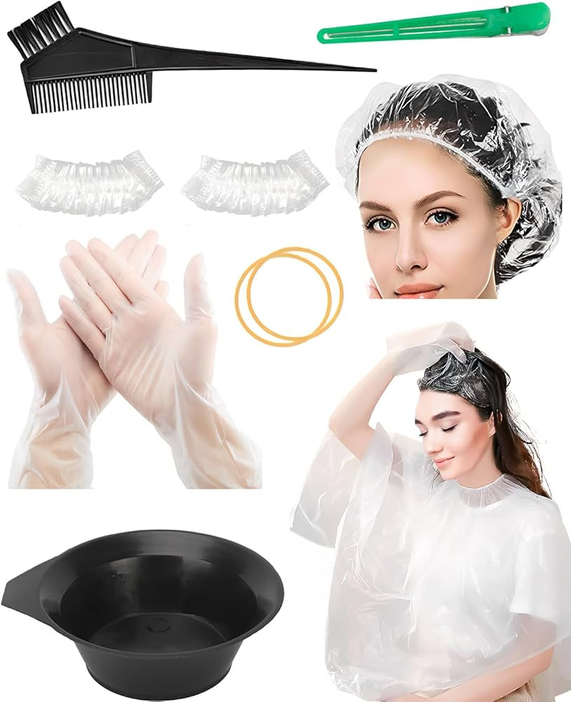 Kit de 11 piezas de tinte para el cabello, productos para colorear el cabello con cuenco de color... | Amazon (US)
