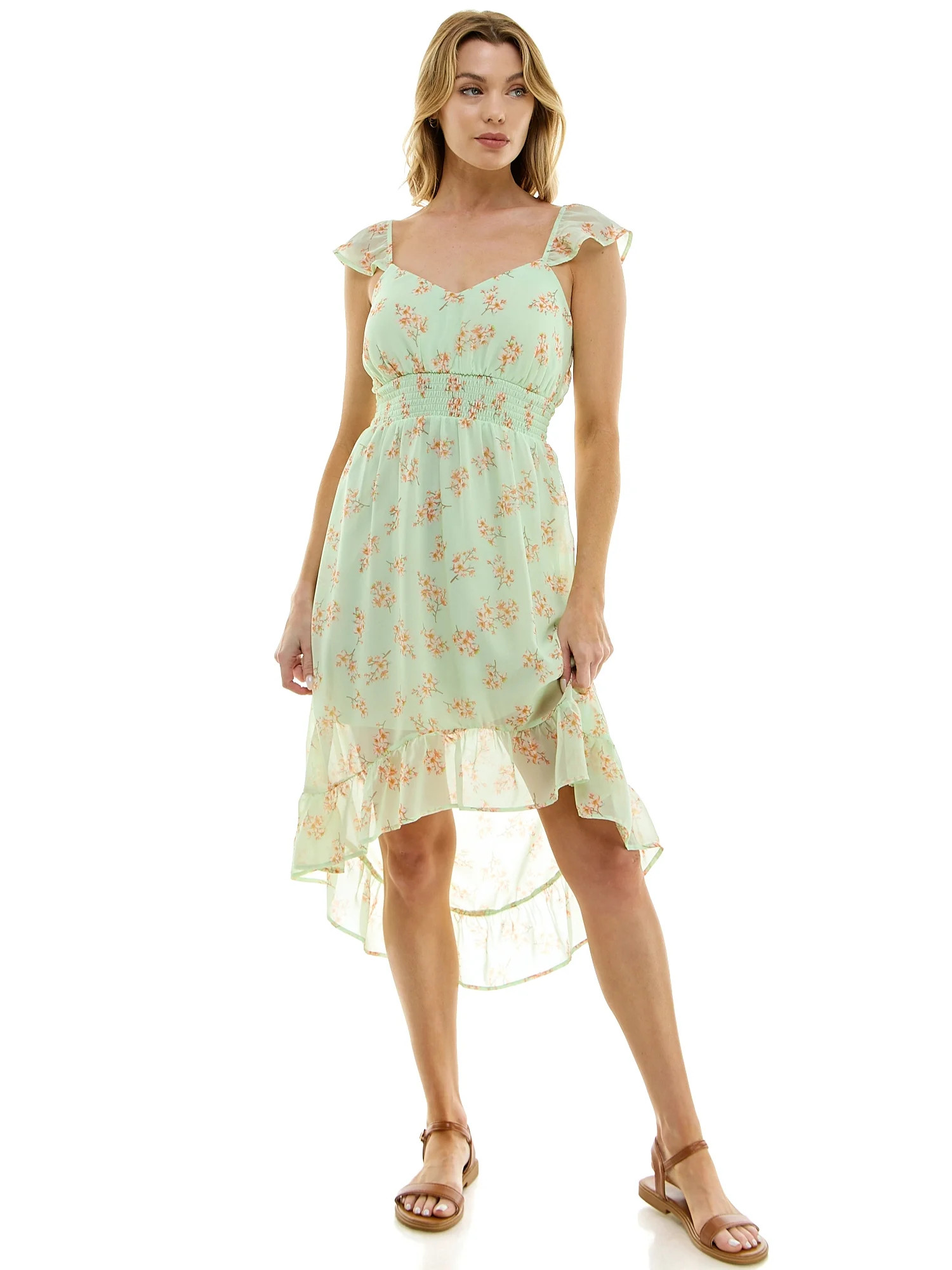 No Boundaries Juniors Hi Low Dress | Walmart (US)