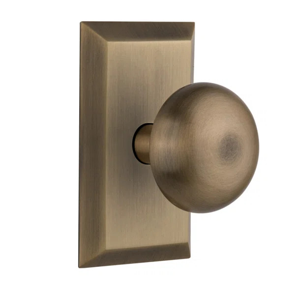 New York Single Dummy Door Knob with Studio Plate | Wayfair North America