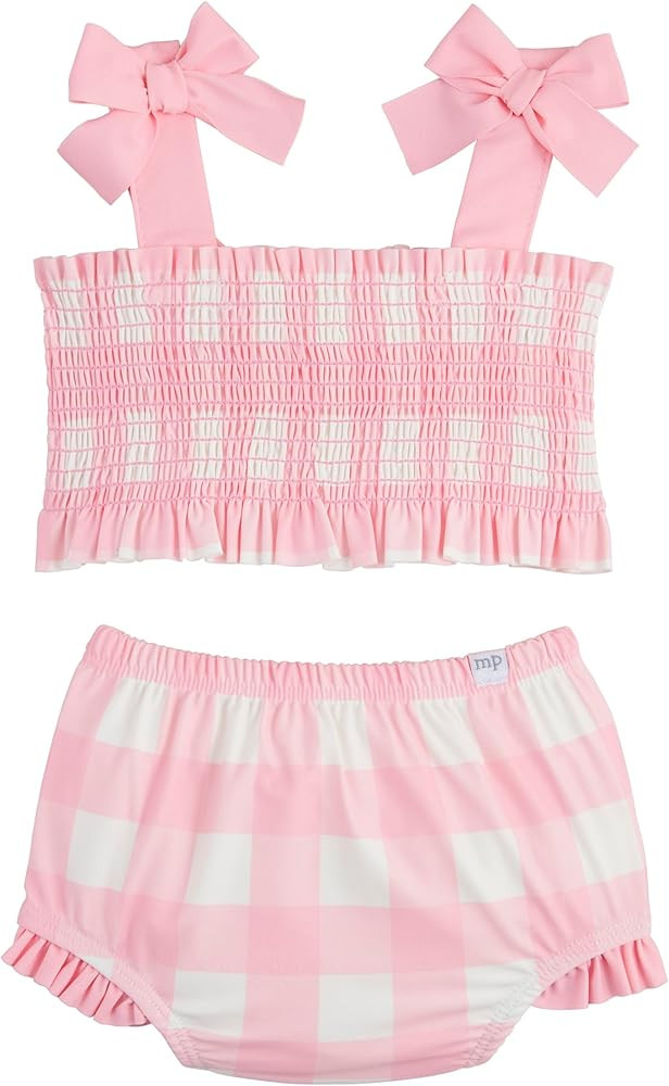 Mud Pie Baby Girls' Mud Pie Children's Smocked Bow 2pc | Amazon (US)