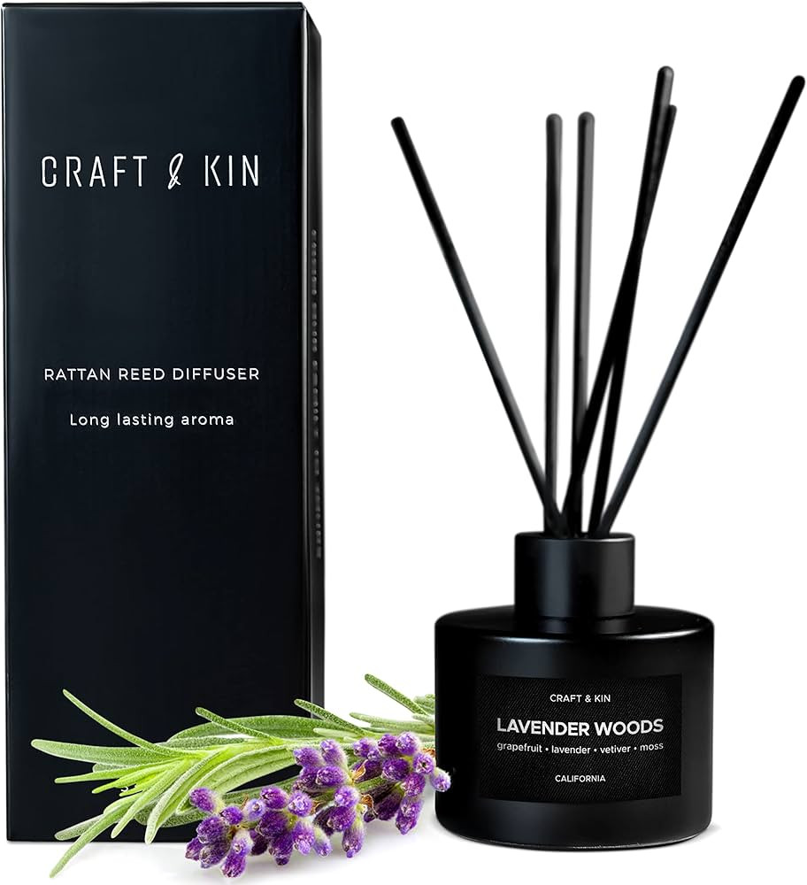 Reed Diffusers for Home Fragrance, Black Reed Diffuser Set, Fragrance Diffuser, Lavender Diffuser... | Amazon (CA)