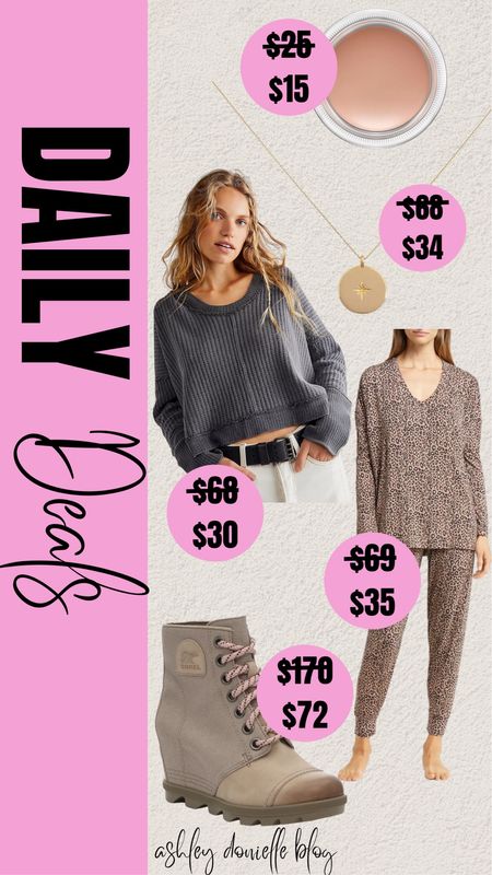 Daily deals!

Sweater, pajamas, lounge set, gold necklace, snow boots, booties, blush, highlighter, concealer 

#LTKstyletip #LTKfit #LTKsalealert