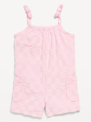 Sleeveless Loop-Terry Romper for Toddler Girls | Old Navy (US)
