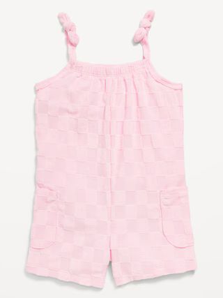 Sleeveless Loop-Terry Romper for Toddler Girls | Old Navy (US)