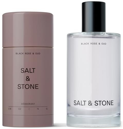 Salt & Stone Signature Scent Duo Set | 48 Hour Aluminum-Free Deodorant & Hydrating Body Mist | Skincare-Infused Deodorant & Body Spray | Black Rose & Oud | Amazon (US)