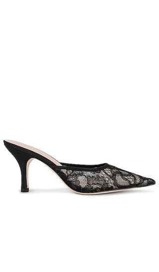 Layla Mesh Mule in Black | Revolve Clothing (Global)