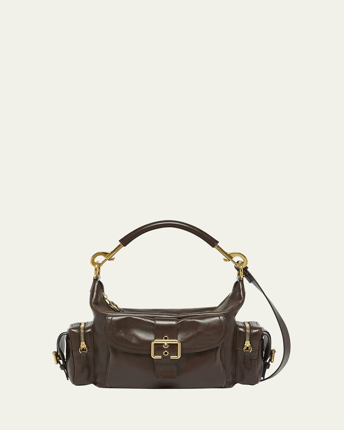 Camera Bag Medium in Natural Shiny Calfskin | Bergdorf Goodman