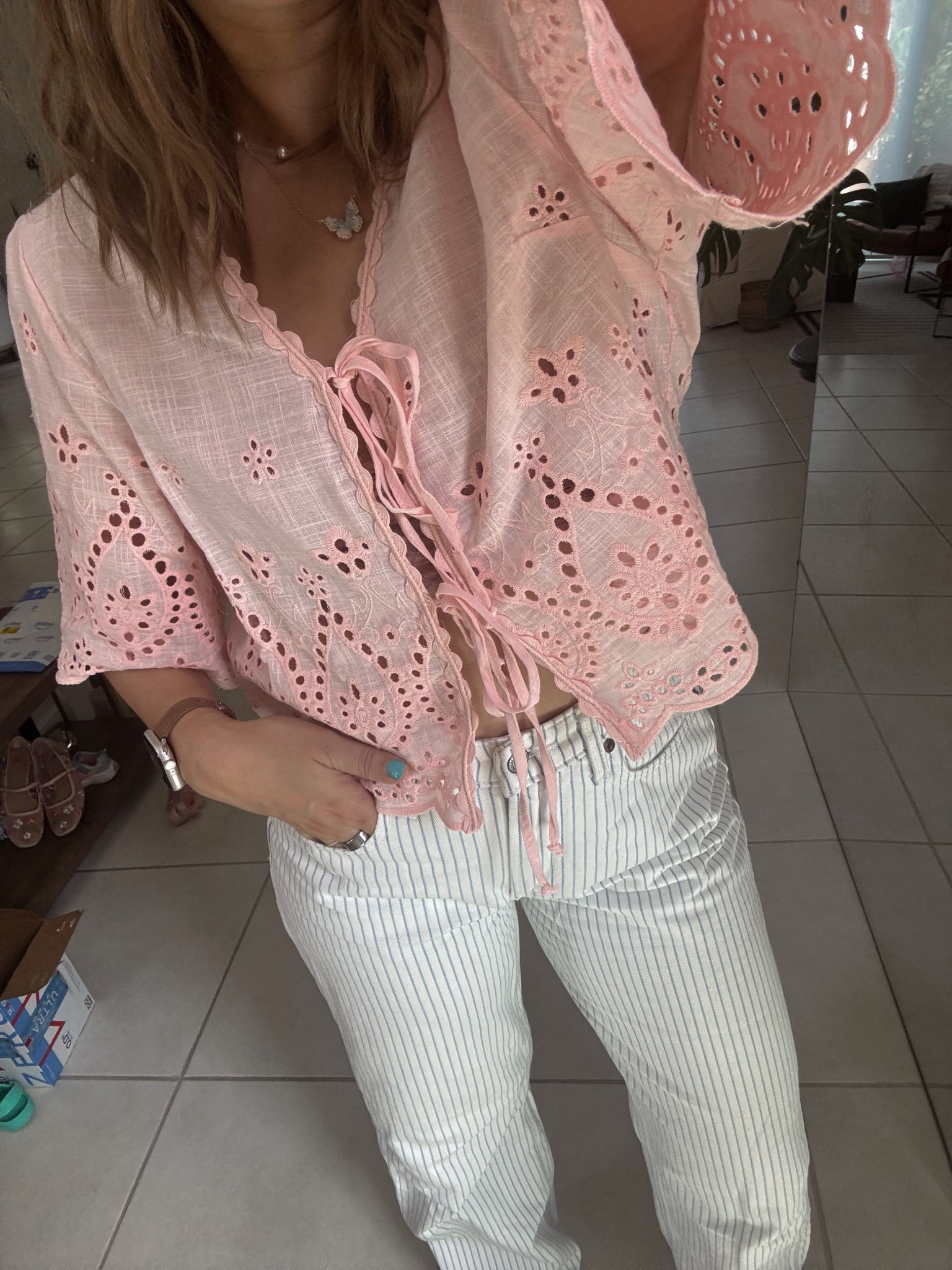 Needed a little pink today 🩷 wearing a medium 

#LTKootd #LTKSpringSale