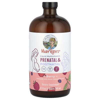 MaryRuth's, Liquid Multivitamin Prenatal & Postnatal, Berry, 32 fl oz (946 ml) | iHerb