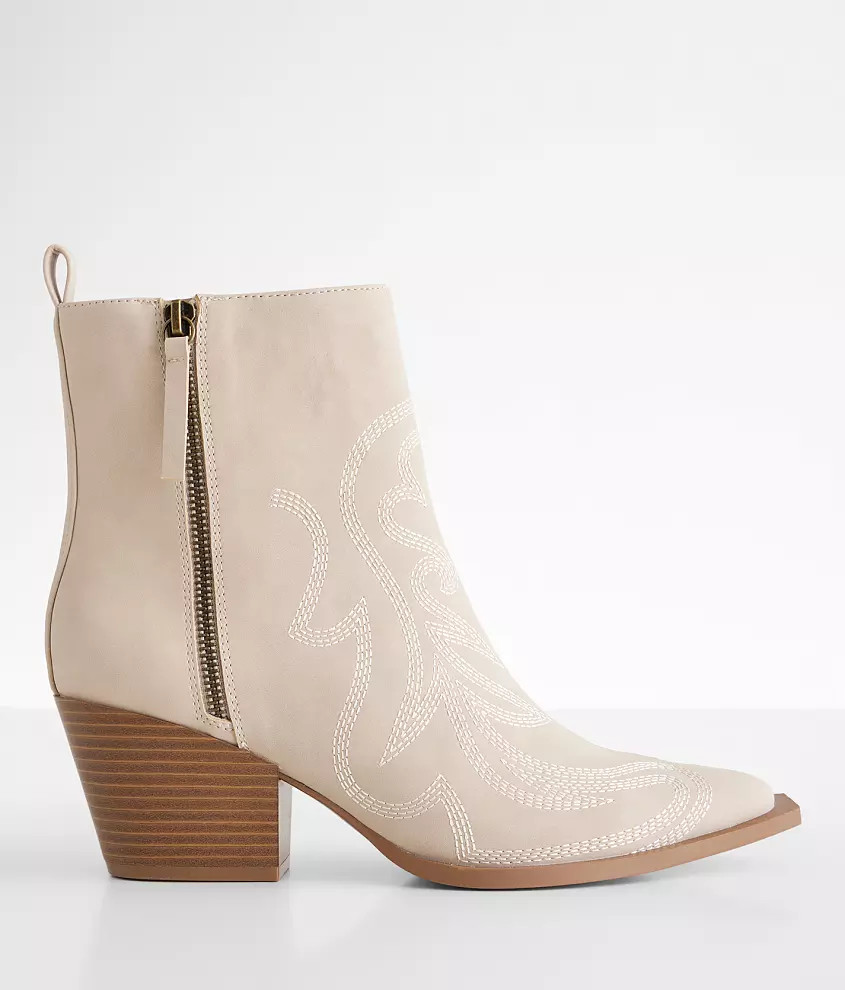 London Rag Faux Leather Western Ankle Boot | Buckle