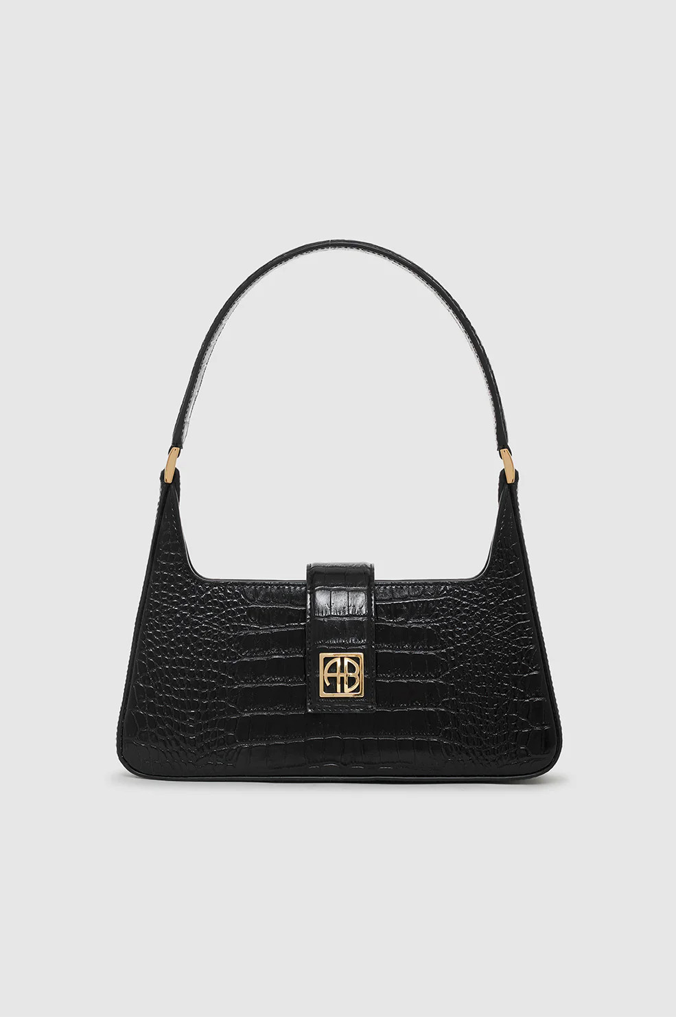 Lou Shoulder Bag - Black Embossed | Anine Bing