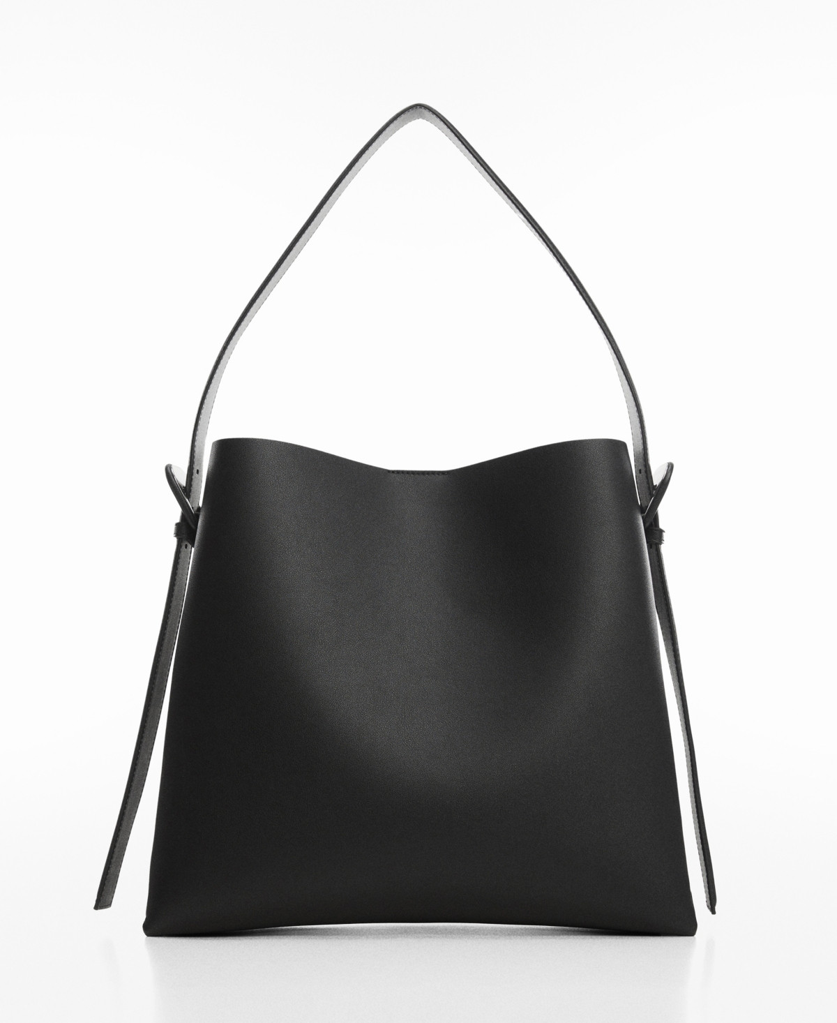 Mango Women's Buckle Detail Shopper Bag - Black | Macy's