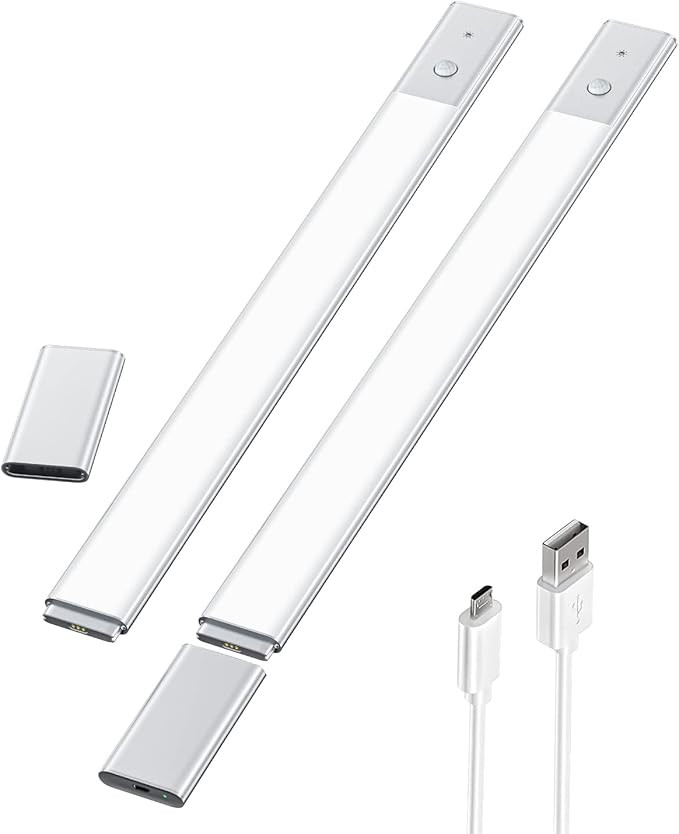 EZVALO Under Cabinet Lights Closet Lights,48 LED Motion Sensor Light Indoor Wireless Rechargeable... | Amazon (US)