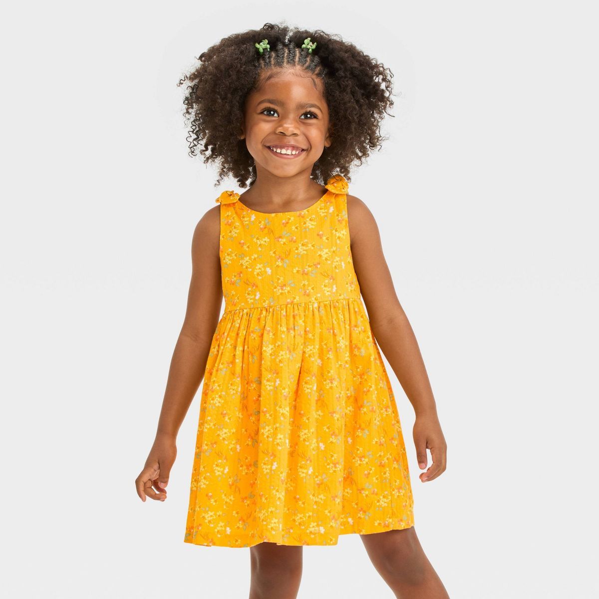OshKosh B'gosh Toddler Girls' Ditsy Floral Dress - Yellow | Target