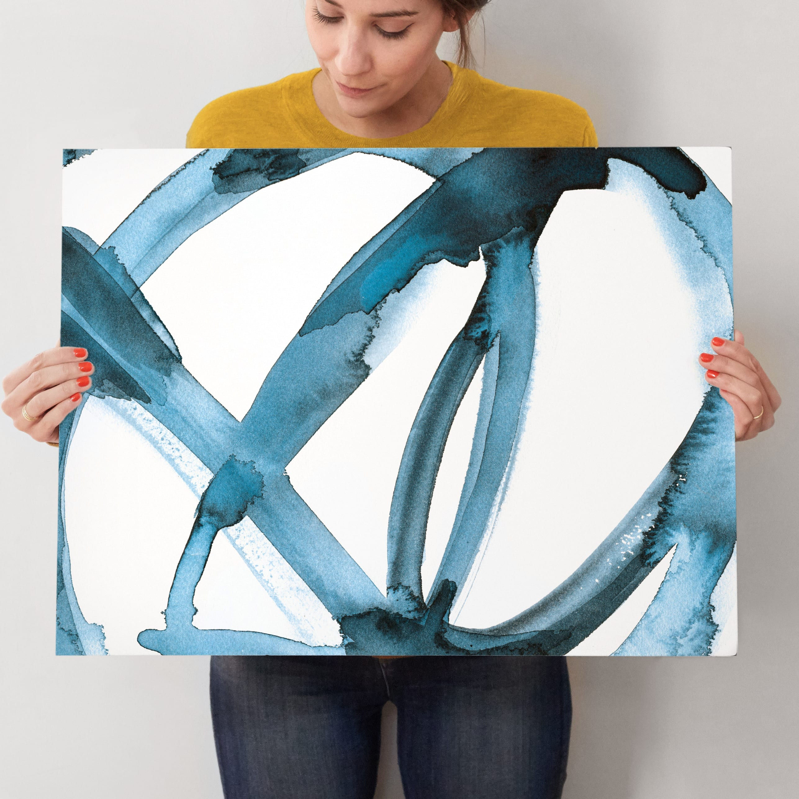 "Stay Connected II" - Painting Limited Edition Art Print by Mary Gaspar. | Minted