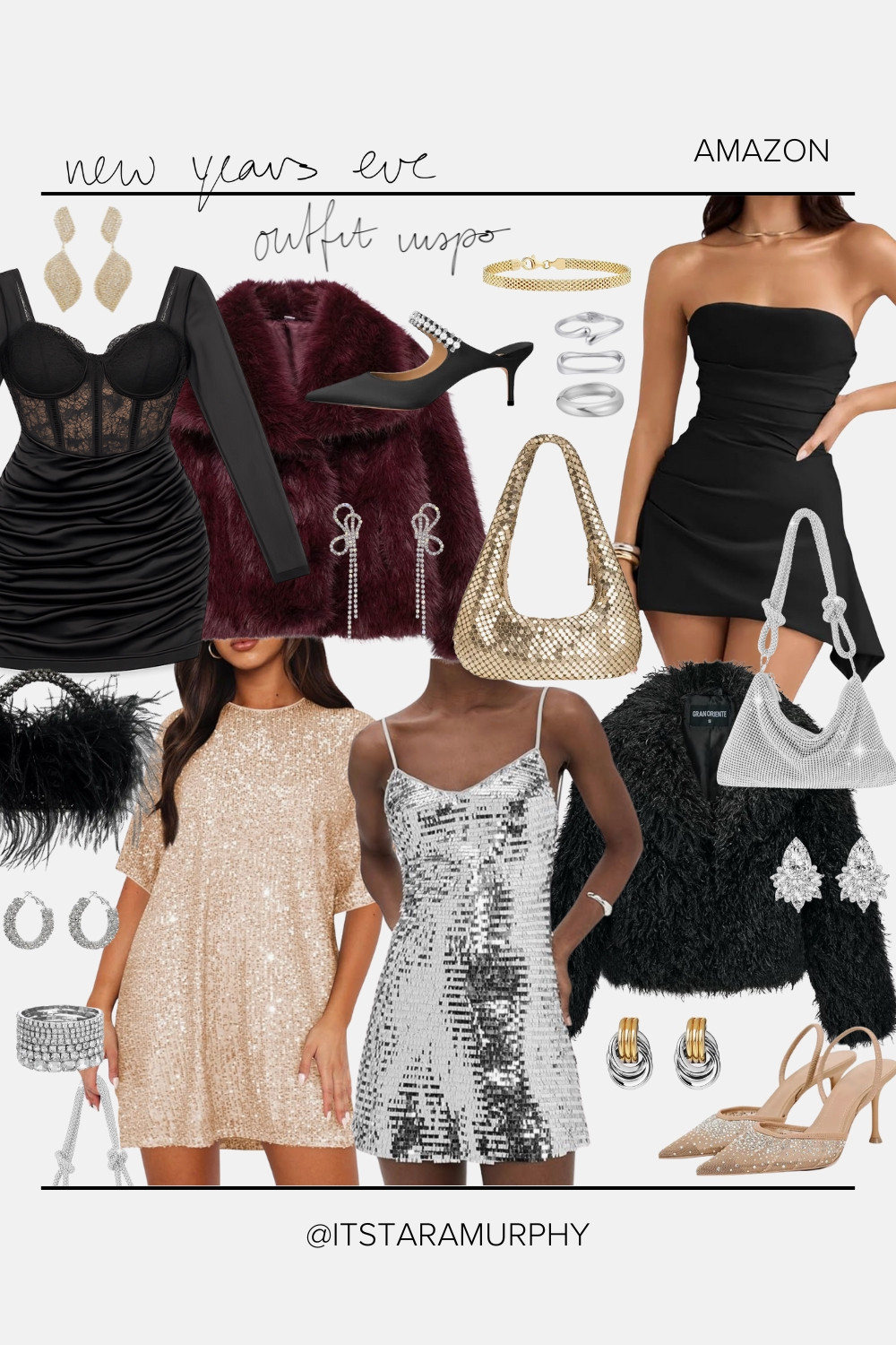 The cutest inspo for NYE! Lmk what you are loving below ✨🤍

#LTKootd #LTKgrwm #LTKHoliday