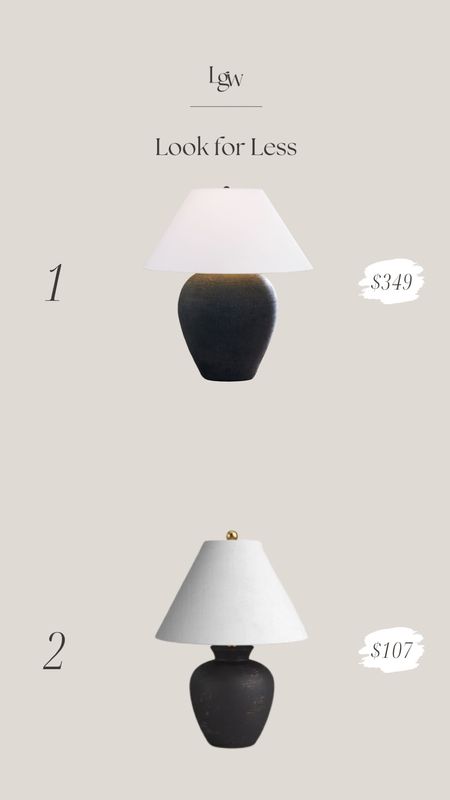 Look for Less $ - black table lamp

#LTKhome #LTKfindsunder100 #LTKstyletip
