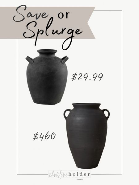 This beautiful designer dupe vase is on sale today at Kirklands for $29.99! I love how it looks identical to a handmaid clay vessel for a fraction of the price. | Kirkland’s Home, Vessels, Vases, Vintage Decor, Vintage Vessels, Handmade Vessels, Decor Vessels, Designer Dupe, Save or Splurge

#LTKhome #LTKFind #LTKsalealert