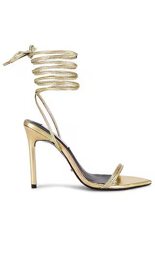 Millie Sandal in Gold Foil | Revolve Clothing (Global)