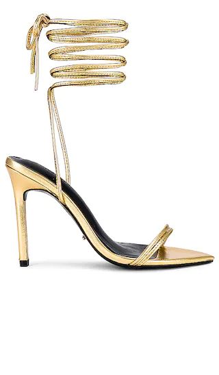 Millie Sandal in Gold Foil | Revolve Clothing (Global)