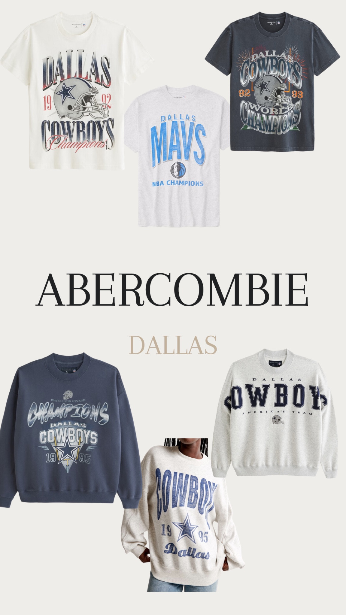 Abercrombie Dallas merch! 

#LTKCyberWeek #LTKHoliday #LTKCyberSaleFR