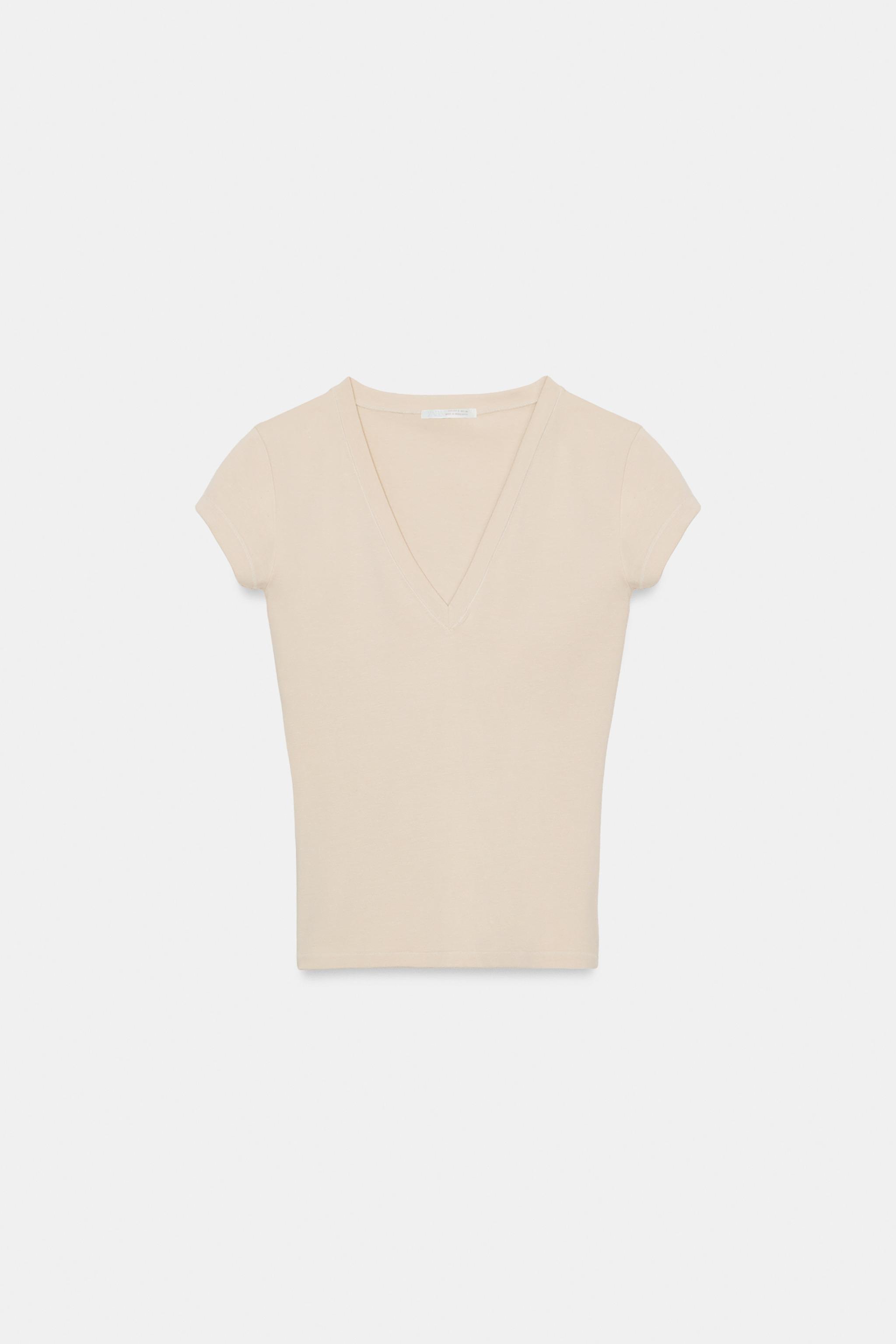 V-NECK T-SHIRT | Zara UK