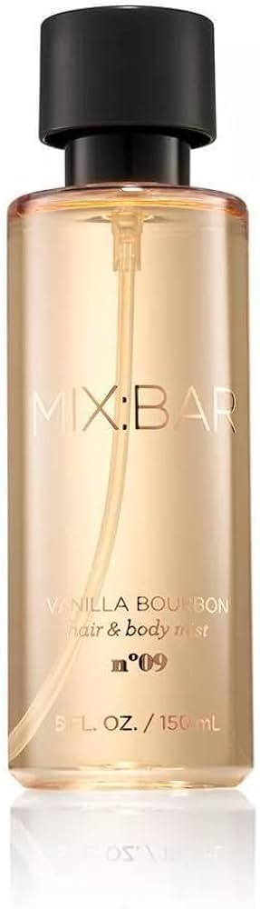 Mixbar Vanilla Bourbon Hair & Body Mist - Clean, Vegan Fragrance for Women - 5 fl oz Perfume Spra... | Amazon (US)