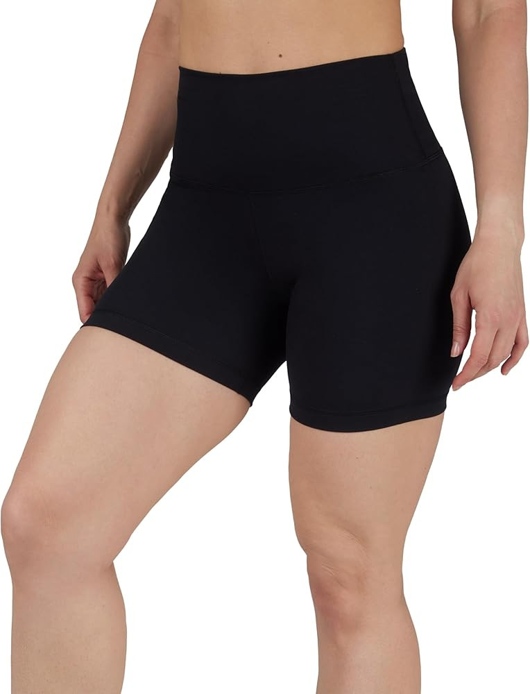 Yogalicious Womens 5”, 7” High Waisted Biker Shorts Squat Proof Workout Yoga Short 2 Pack | Amazon (US)