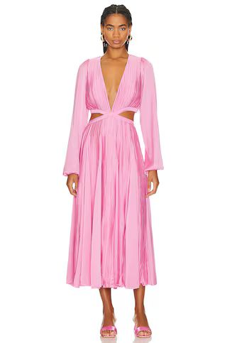 ROCOCO SAND Midi Dress in Pink from Revolve.com | Revolve Clothing (Global)