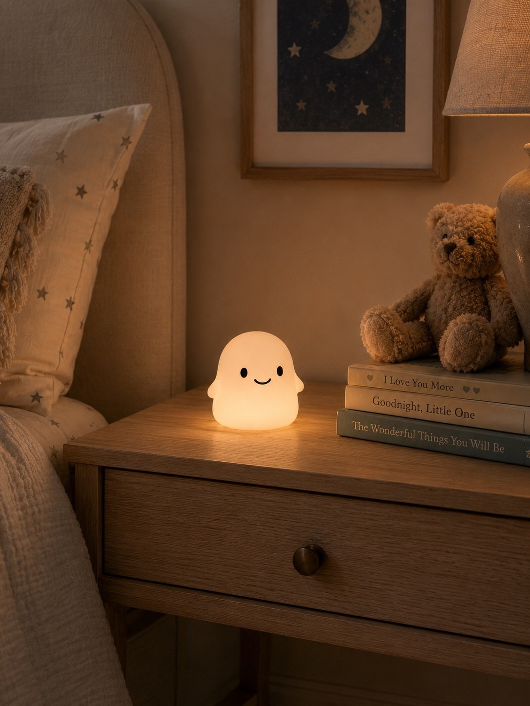 THE SWEETEST HALLOWEEN GHOST NIGHT LIGHT 👻

Follow @farmtotablecreations on Instagram for more home finds and styling inspiration.

Looking for a Halloween accent that’s more cozy than spooky? This adorable ghost night light is the perfect addition to a child’s bedroom, nursery, playroom, or even a bathroom. Its soft silicone design gives off a warm, comforting glow, making bedtime a little more magical.

✨ USB rechargeable
✨ Up to 50 hours of battery life
✨ Gentle pat control to adjust the light
✨ Built-in timer for worry-free bedtime
✨ Soft, squishy silicone design that’s kid-friendly

It’s one of those seasonal finds you’ll look forward to bringing out every Halloween!

#HalloweenDecor #KidsRoomDecor #AmazonHomeFinds #NightLight #HalloweenFinds

#LTKHome #LTKSeasonal #LTKstorytime