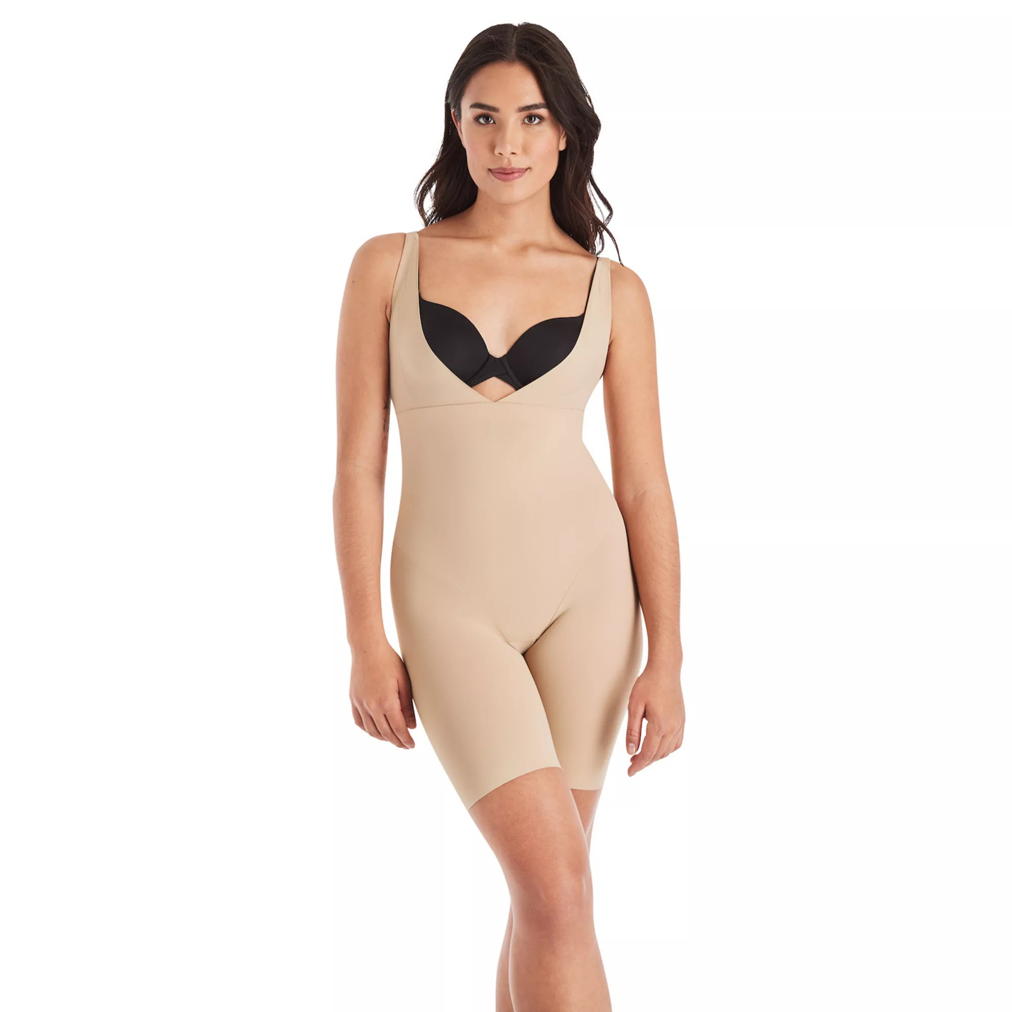 Maidenform Firm Control Shapewear Open Bust Body Shaper with Anti-Static Fabric 2556 | Kohl's