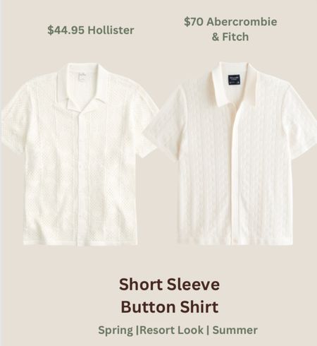 Two button down sweater polo shirts perfect for summer outfit & spring outfit ideas. Resort wear, vacation outfit, summer basic, summer outfit staples. 

#LTKSeasonal #LTKstyletip #LTKmens