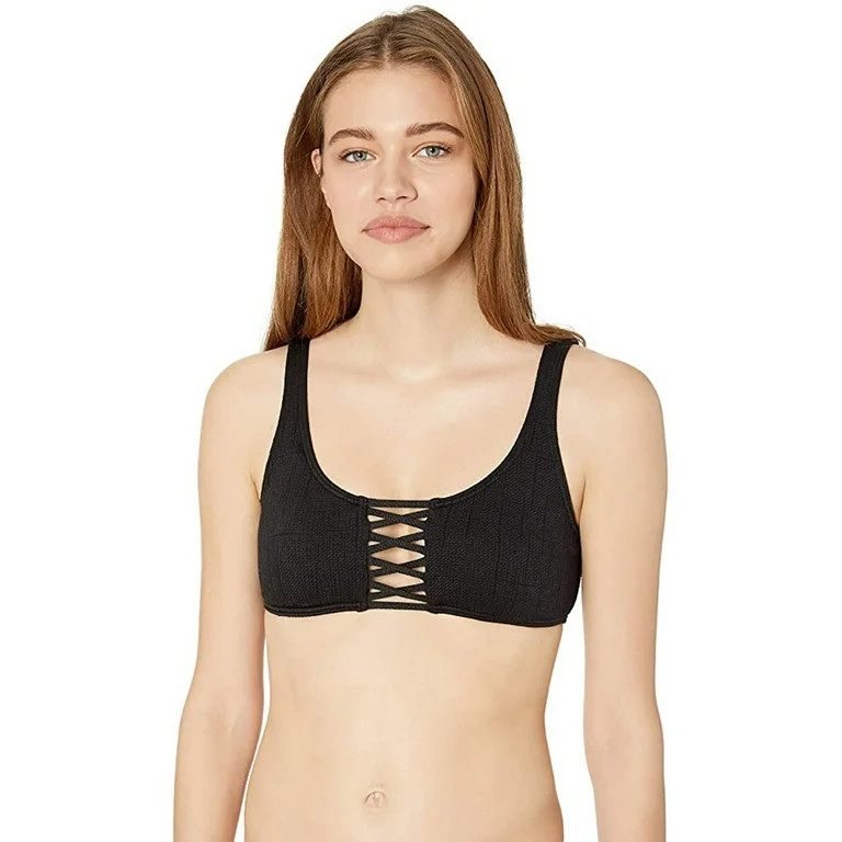 Billabong Women's Sweet Sands Tank Bikini Top, Black Pebble, Small | Walmart (US)