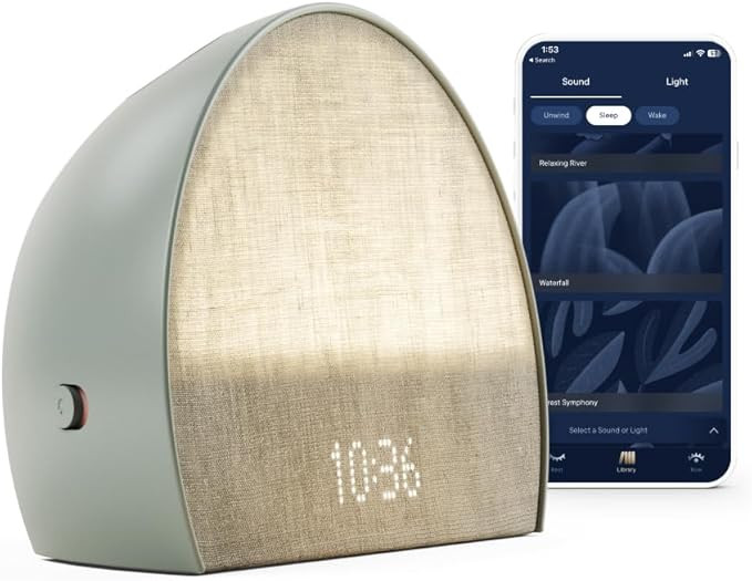 Hatch Restore 2 | Sunrise Alarm Clock | Sound Machine | Bedside Dream Machine | Smart Light | Whi... | Amazon (US)