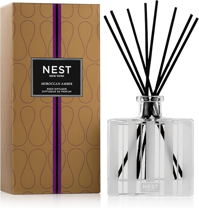 NEST Fragrances Moroccan Amber Scented Reed Diffuser, 5.9 oz | Amazon (US)