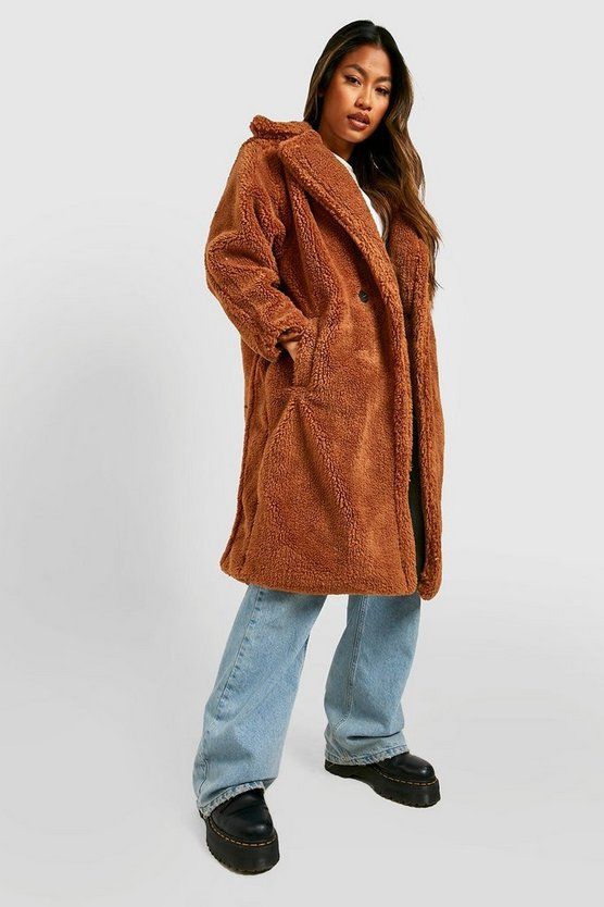 Oversized Teddy Faux Fur Coat | boohoo | Boohoo.com (US & CA)