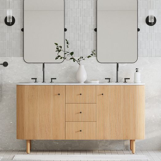 Ellington Double Bathroom Vanity (63"–72") | West Elm (US)