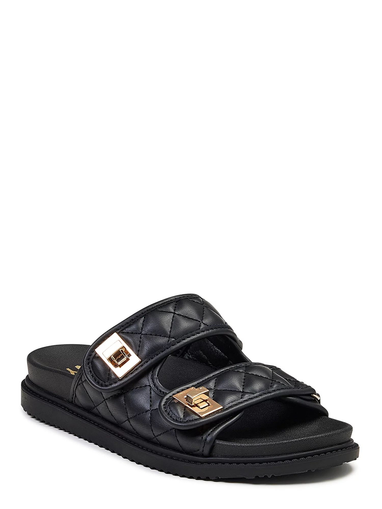 Women Madden Nyc Quilted Footbed Sandal | Walmart (US)