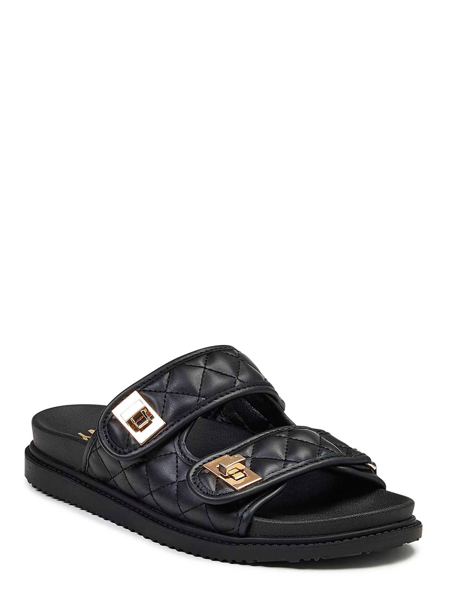 Women Madden Nyc Quilted Footbed Sandal - Walmart.com | Walmart (US)