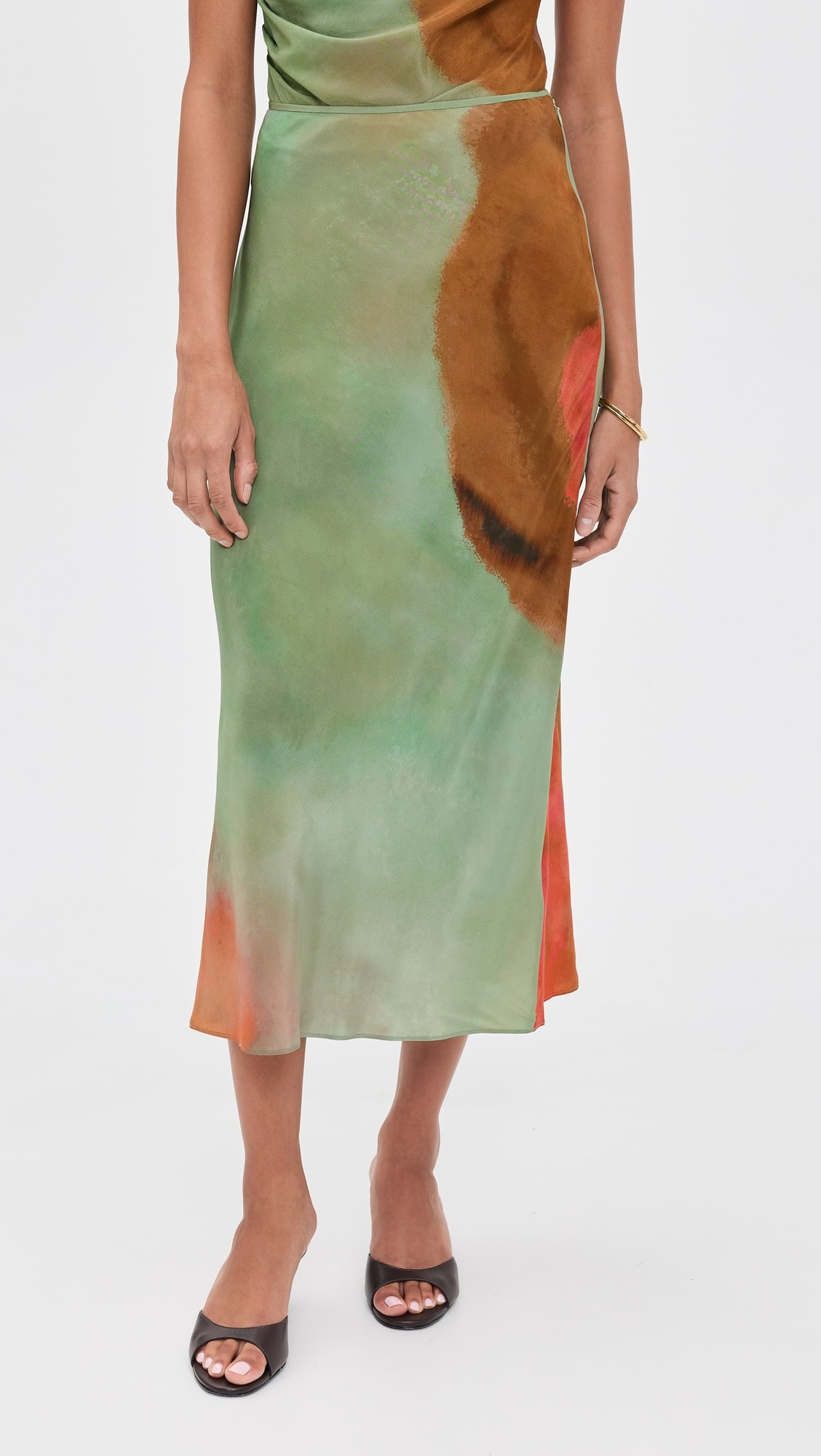 Calle Midi Silk Skirt | Shopbop